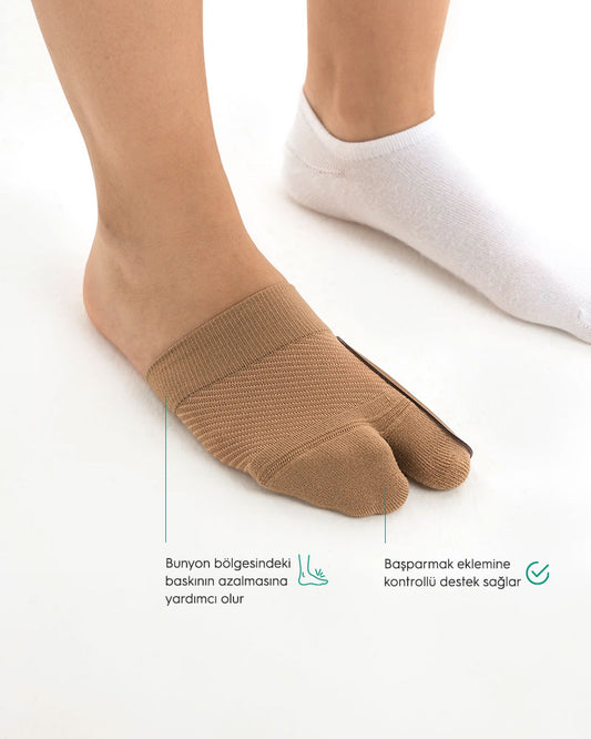 HV3 halluks valgus desteğinin ayakta kullanımı