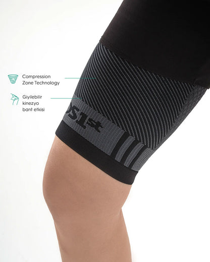 QS4 quadriceps kasları için üst bacak desteği